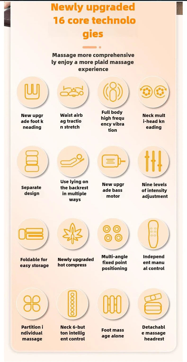 Fasciyo Full-Body Heat Massage Mattress